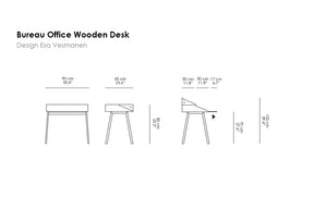 Bureau Office Wooden Desk