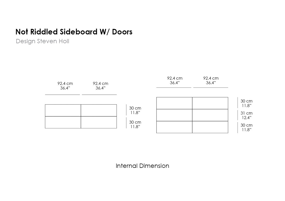 Not Riddled Sideboard W/ Doors