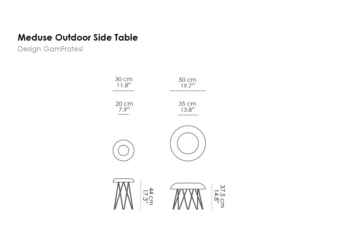 Meduse Outdoor Side Table