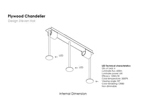 Plywood Chandelier