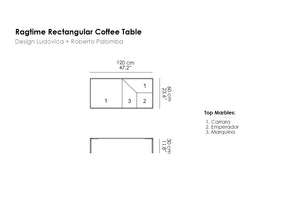 Ragtime Rectangular Coffee Table