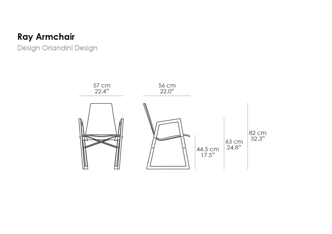 Ray Sled Base Chair With Armrests