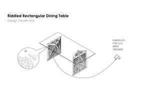 Riddled Rectangular Dining Table