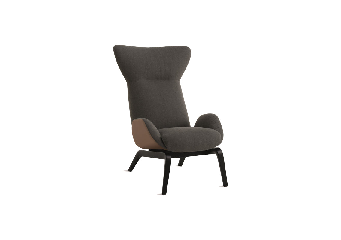 Soho High-Back Two Color Armchair