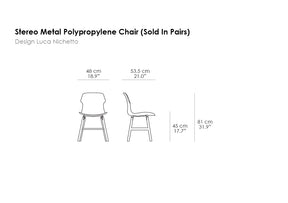 Stereo Metal Polypropylene Chair (Sold In Pairs)