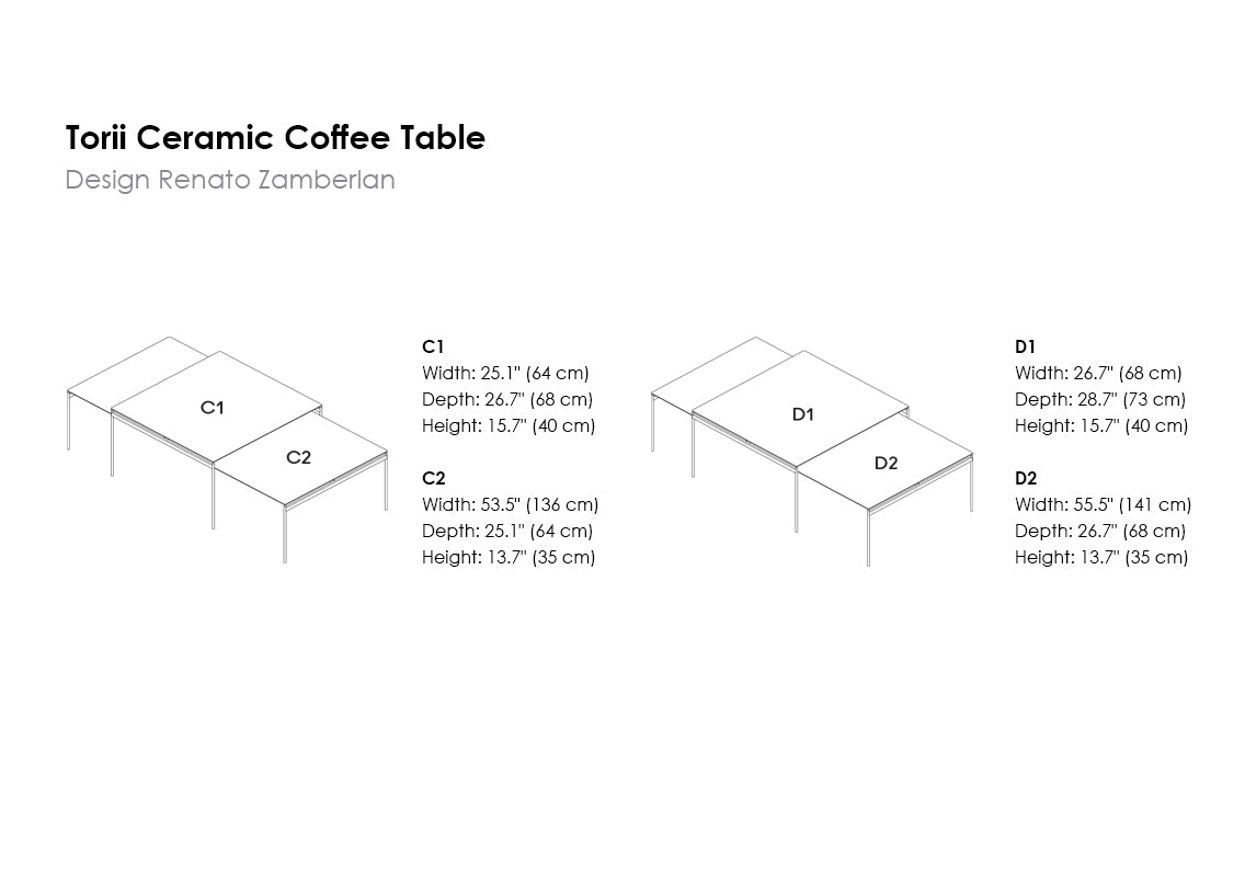Torii Ceramic Coffee Table
