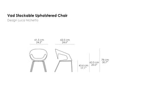 Vad Stackable Upholstered  Chair