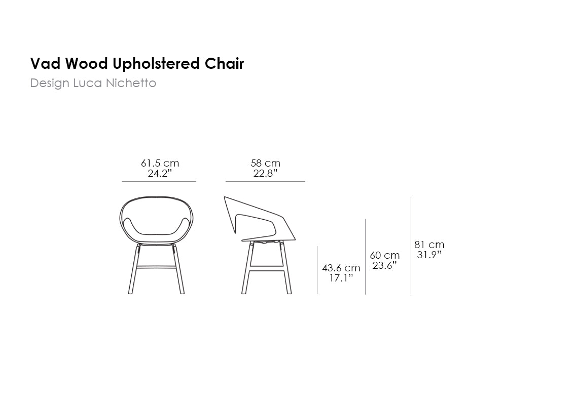 Vad Wood Upholstered Chair