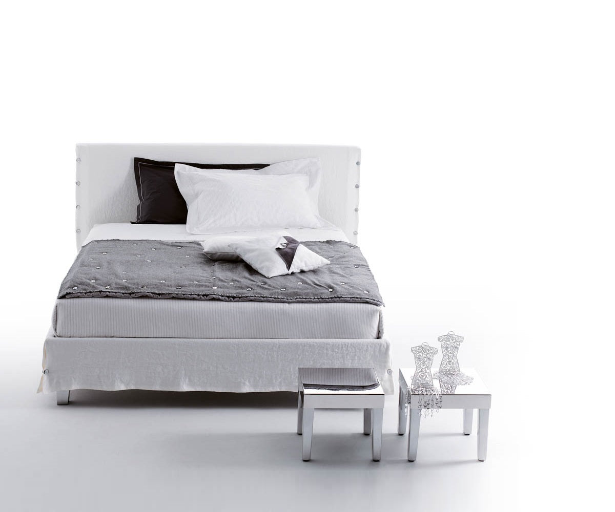 White Double Bed. Removable Cover.