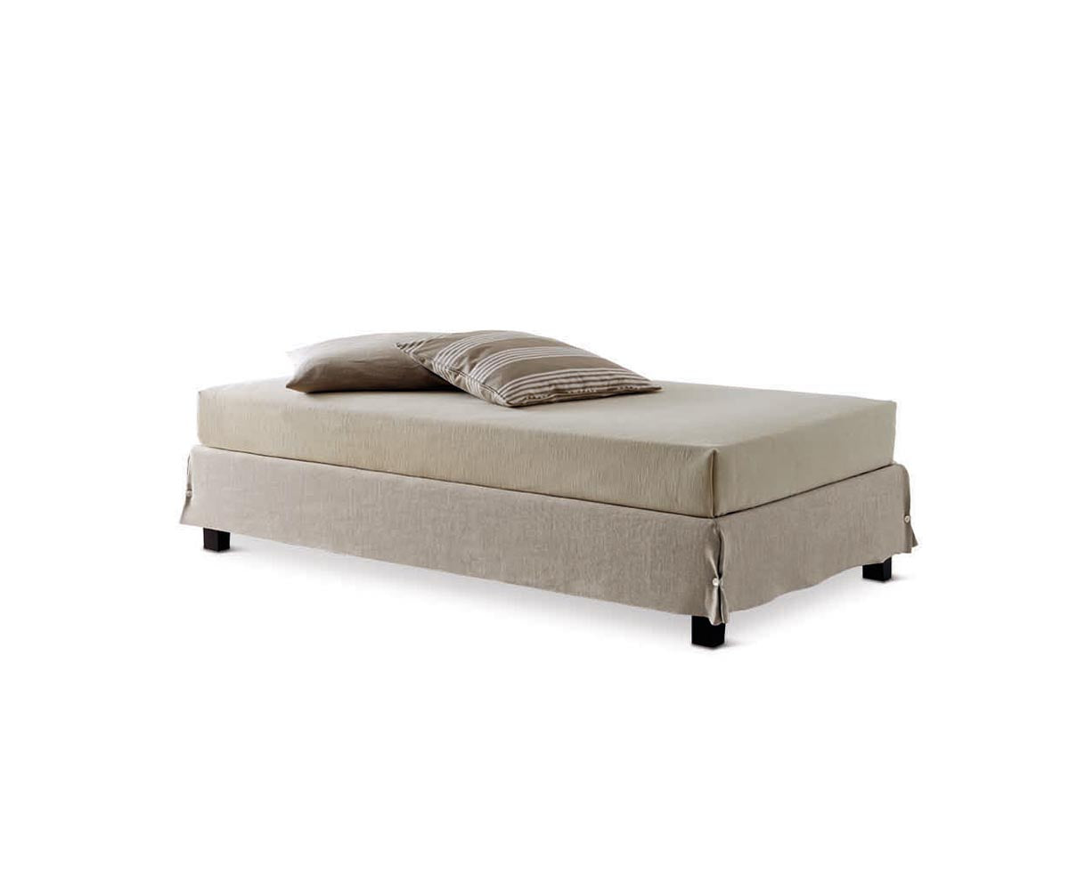 White Sommier Bed. Removable Cover.