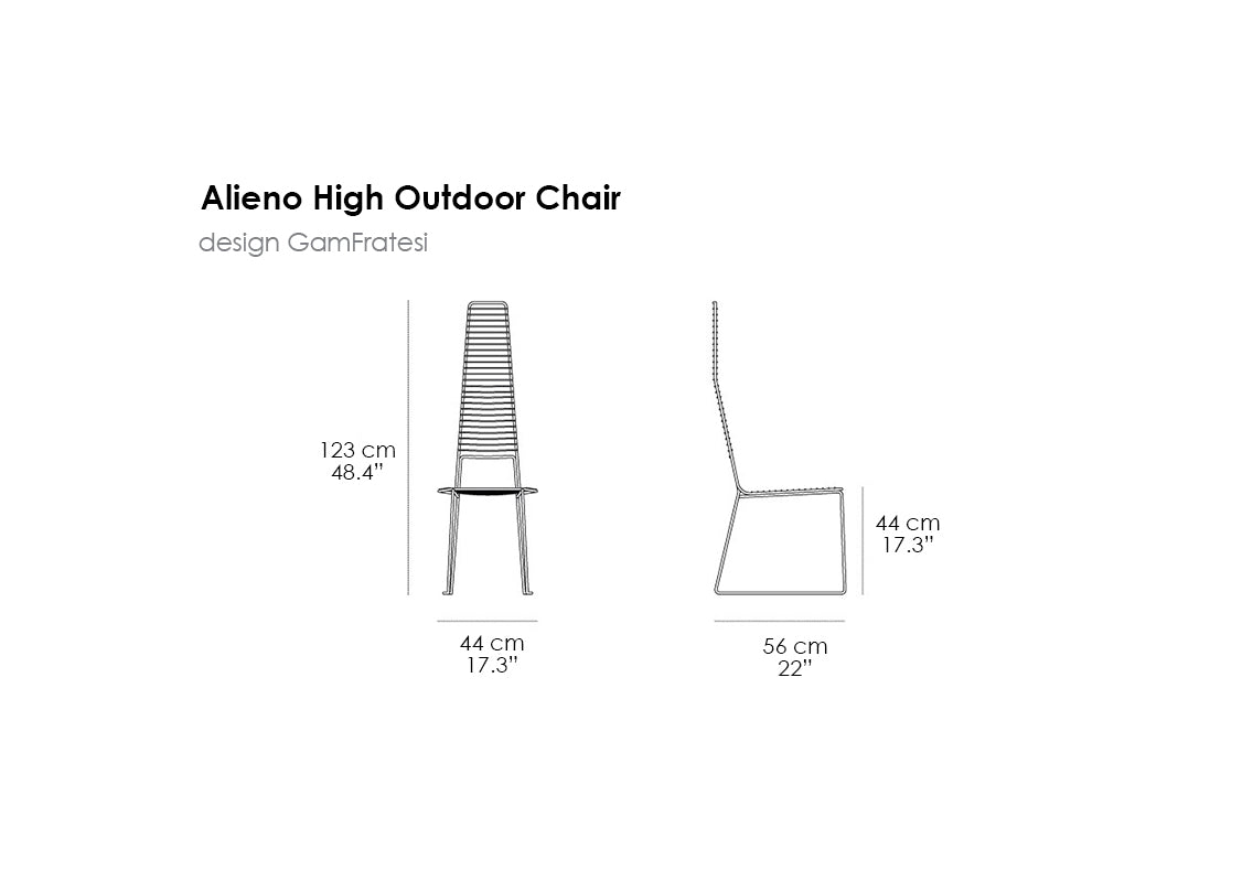 Alieno High Outdoor Chair