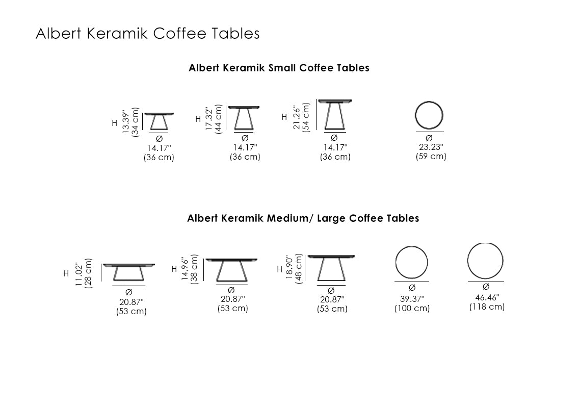 Albert Keramik Coffee Tables