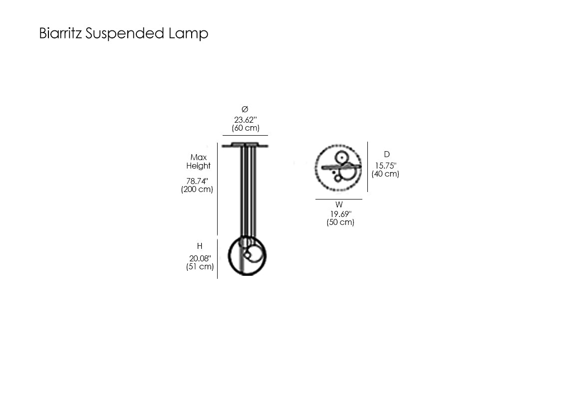 Biarritz Suspended Lamp