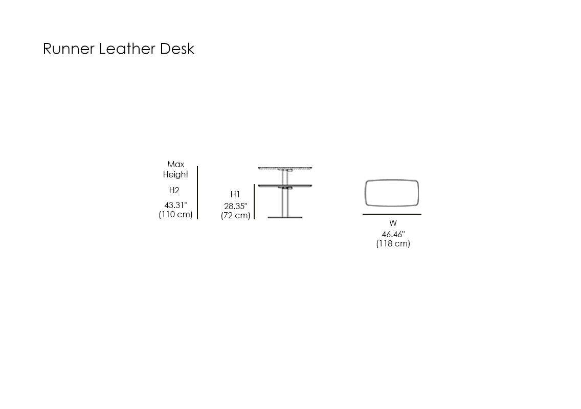 Runner Leather Desk