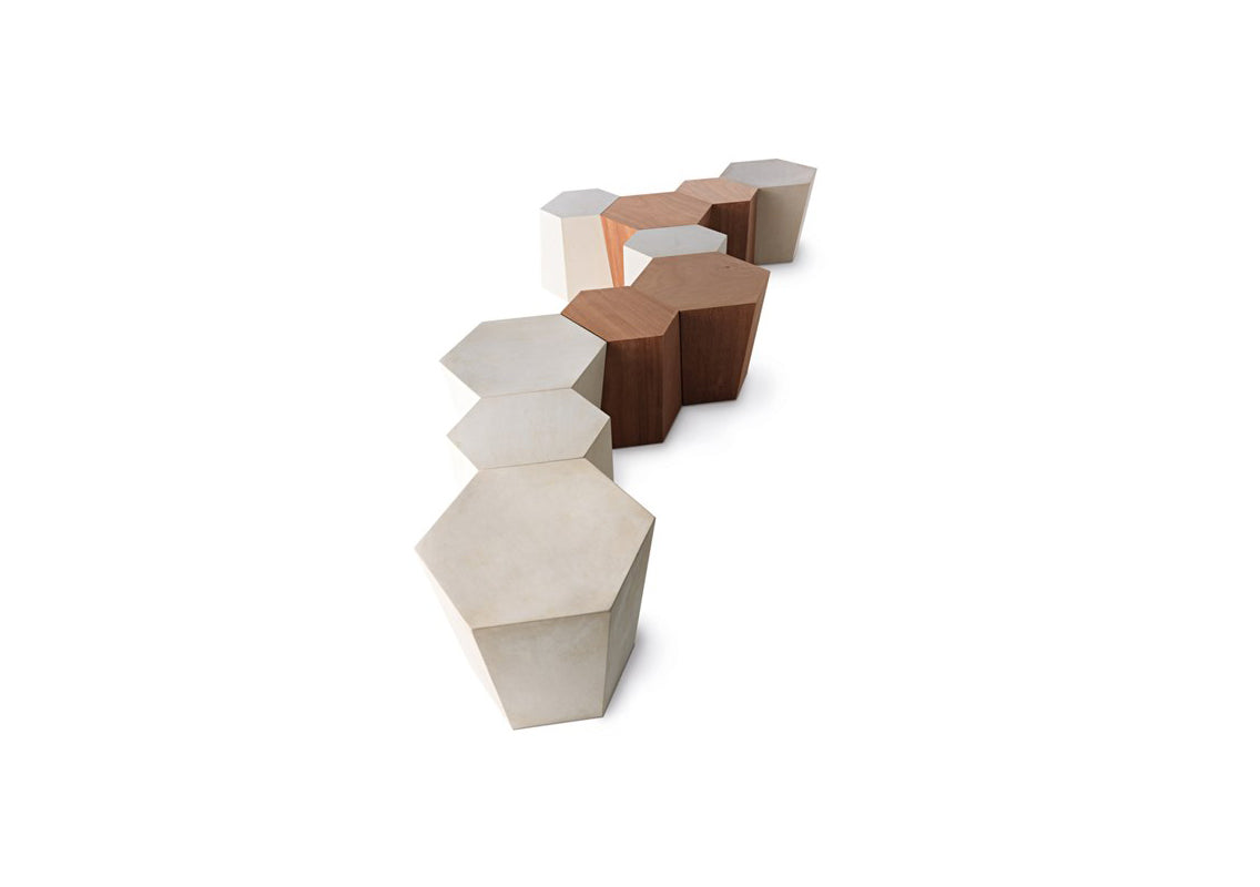 Hexagon Side Tables / Stools