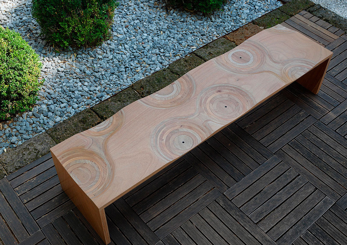 Outdoor Ripples Bench