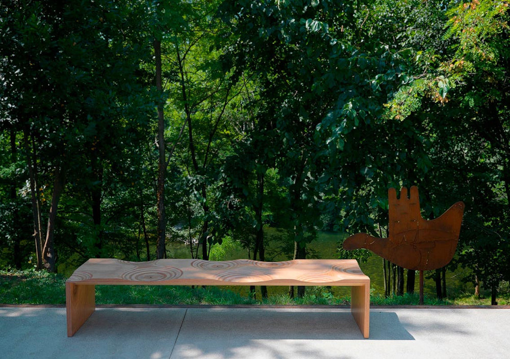 Outdoor Ripples Bench