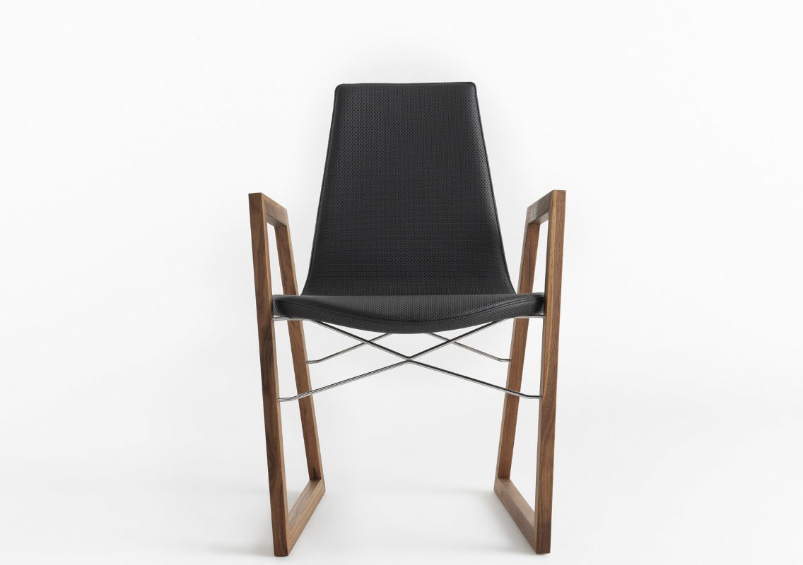 Ray Sled Base Chair With Armrests