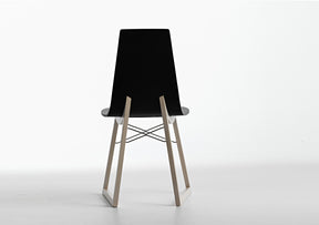 Ray Sled Base Wooden Chair (Sold In Pairs)