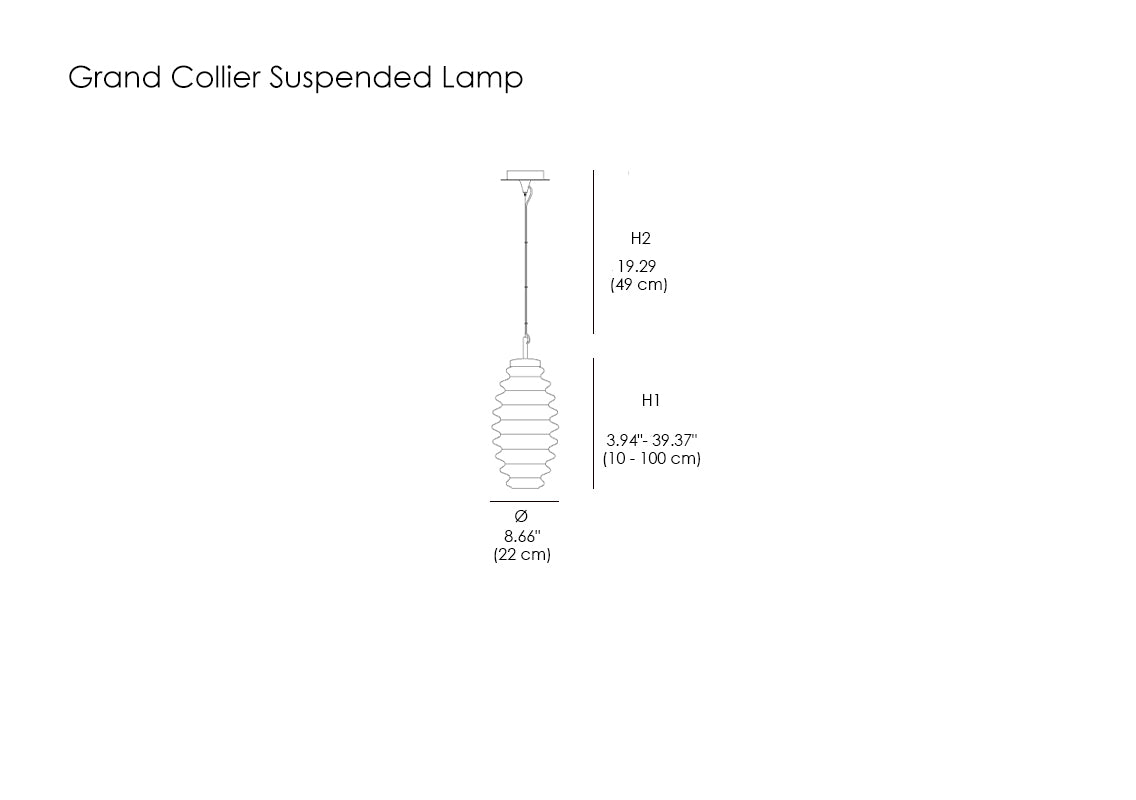 Grand Collier Suspended Lamp