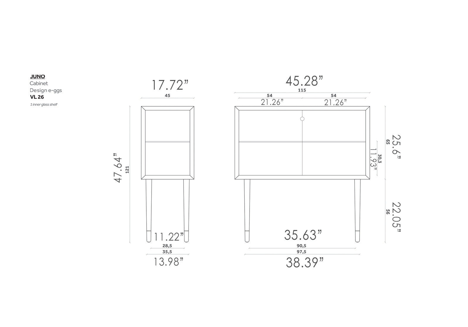 Juno Glass Display Case