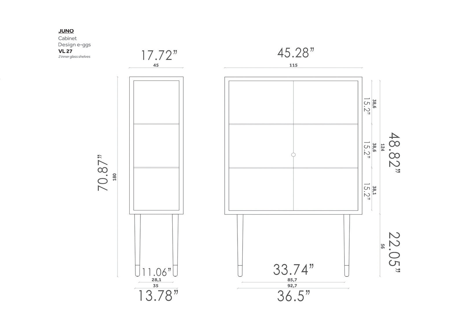 Juno Glass Display Case