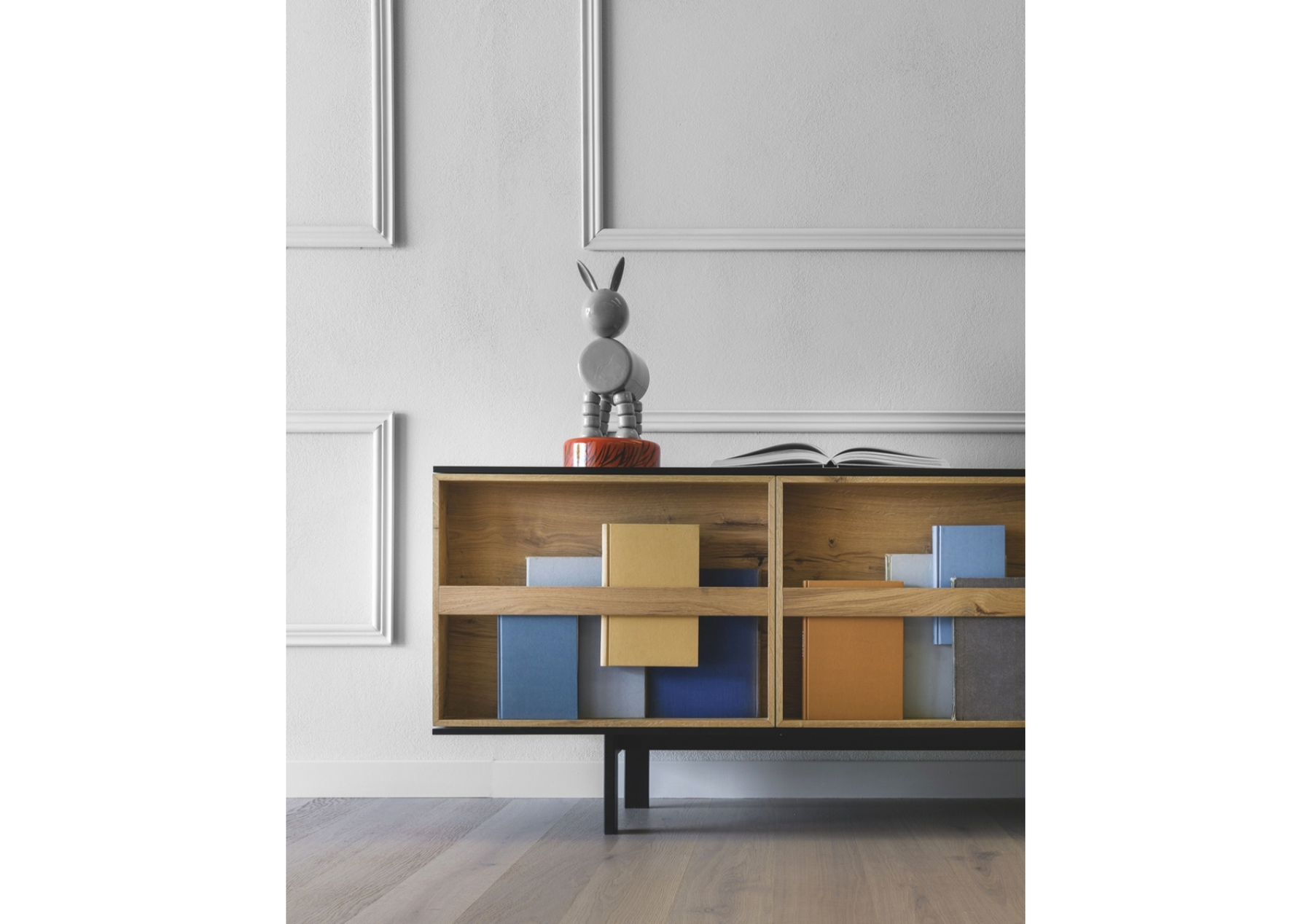 Ramblas Sideboard With Door Bookcase, Integrated Vase & Air Purifier