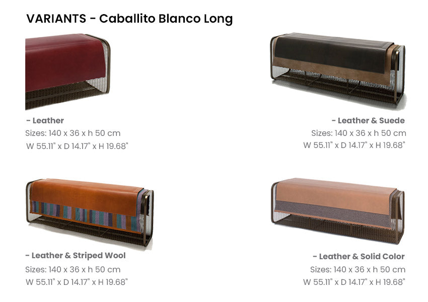 Caballito Blanco Long Bench