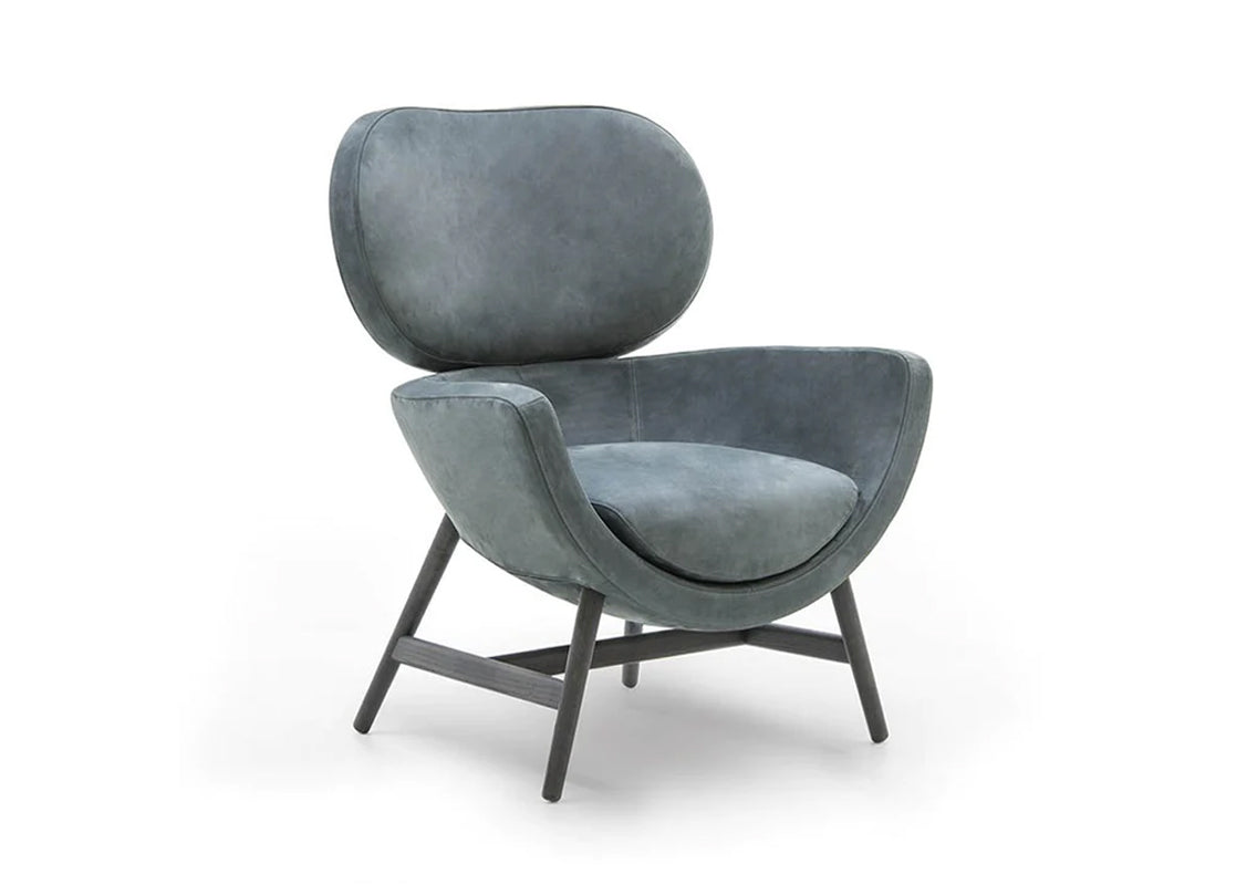 Laurie Armchair - Nabuk 47 Leather (Quick Ship)