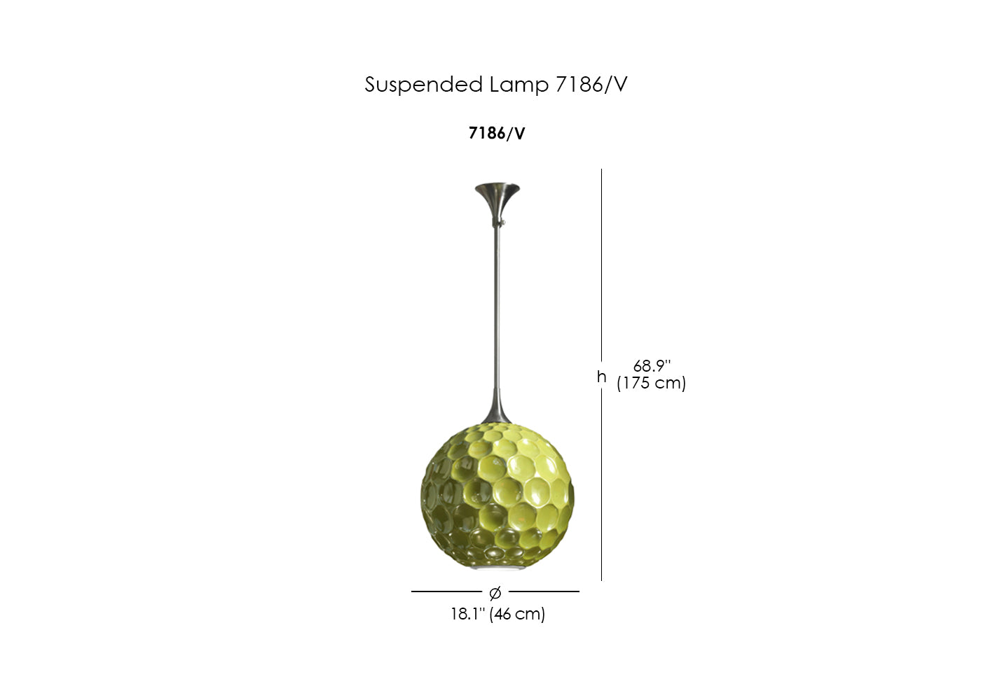 Suspended Lamp 7186/V