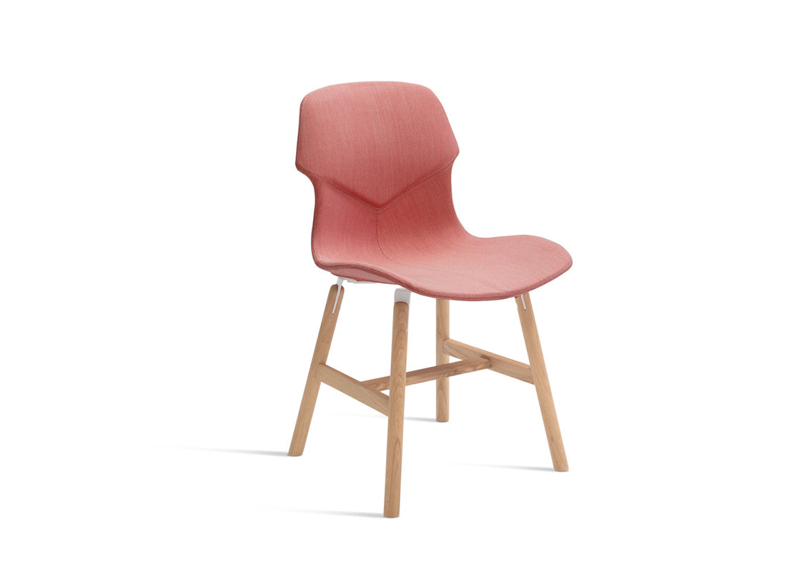 Stereo Wood Totally Upholstered Chair