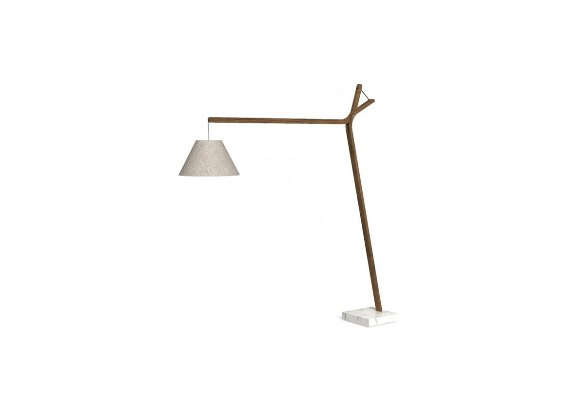 Finish - Teak Frame Ecru Light Melange Lampshade