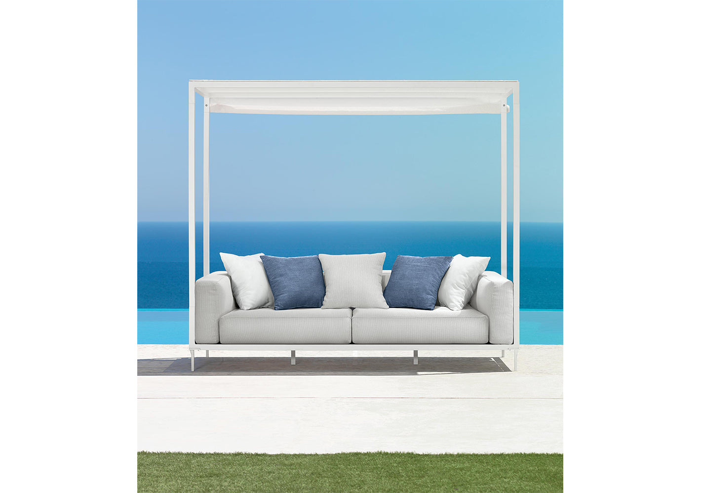 CleoSoft//Alu Canopy Sofa