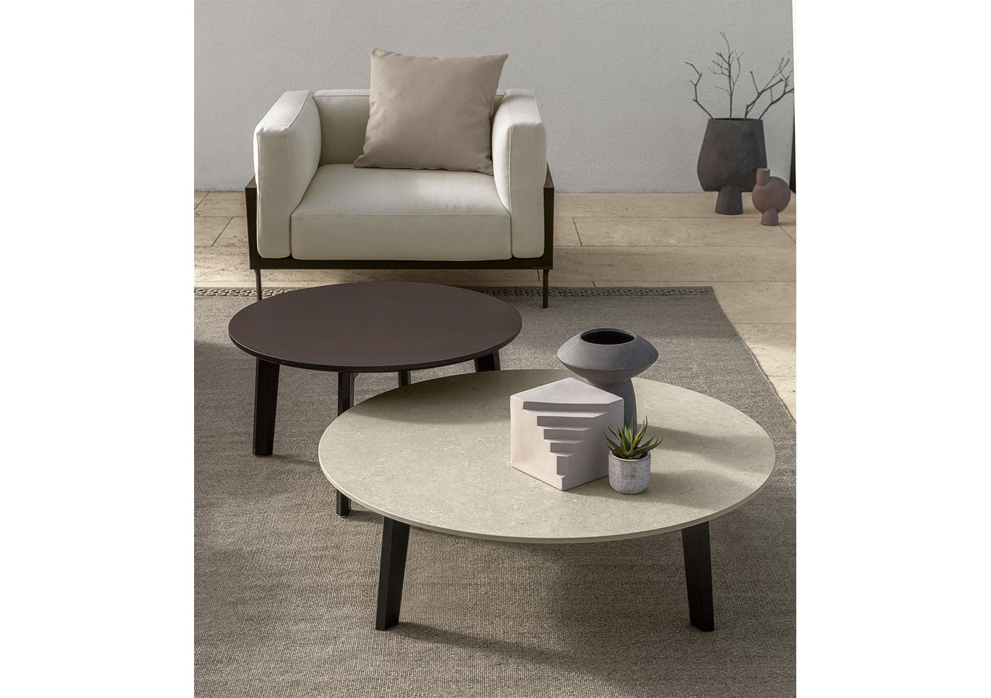 CleoSoft//Wood Round Coffee Table Medium
