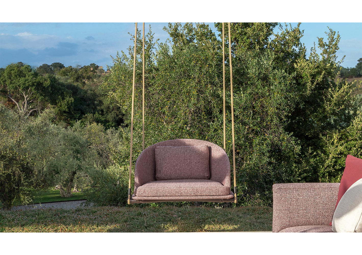 CleoSoft//Wood Swinging Armchair