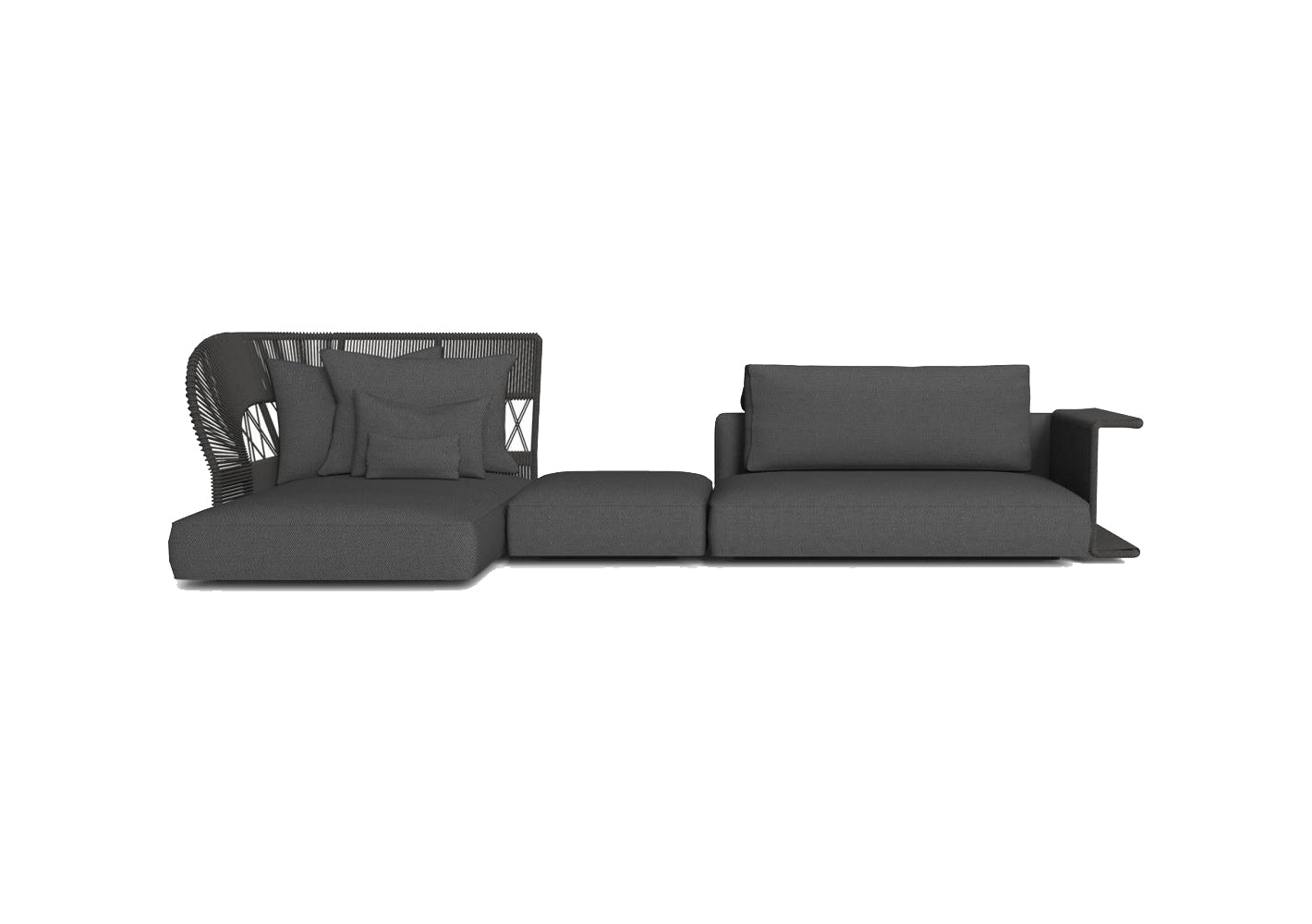 Finish - Dark Grey Frame Dark Grey Cushions