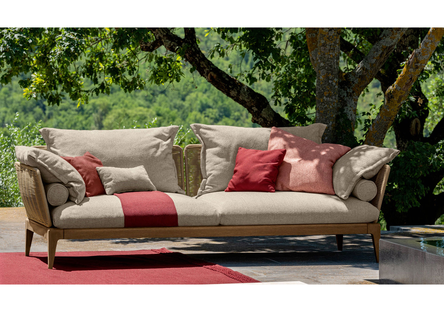 Cruise//Teak 3 Seater Sofa