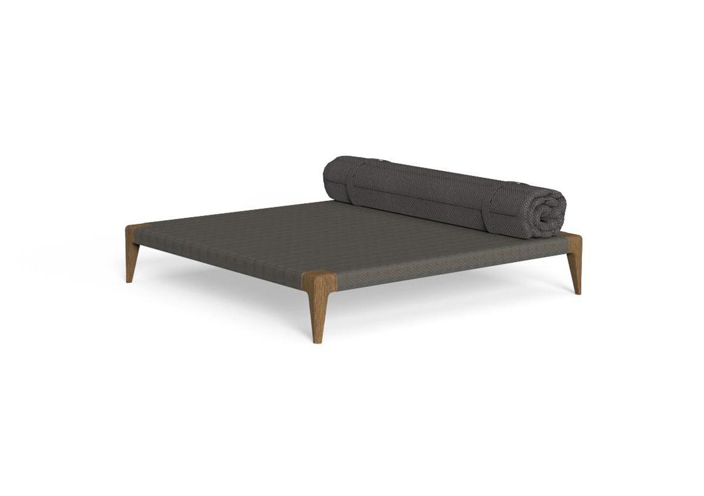 Finish - Smoke Bench Slate Grey Pouf