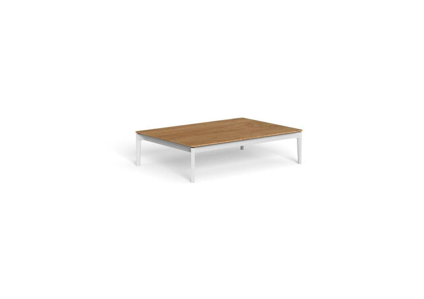 Finish - White Frame Natural Teak Top