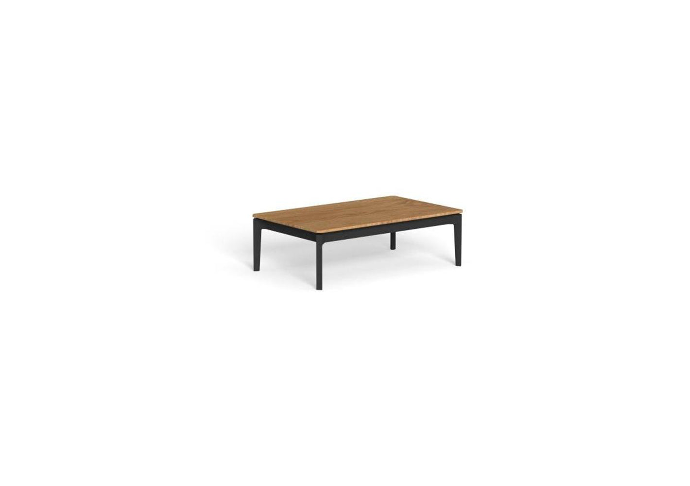 Finish - Graphite Frame Natural Teak Top