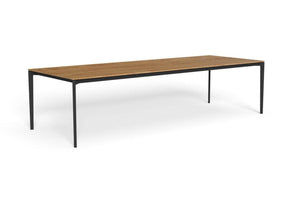 Finish - Graphite Frame Natural Teak Top