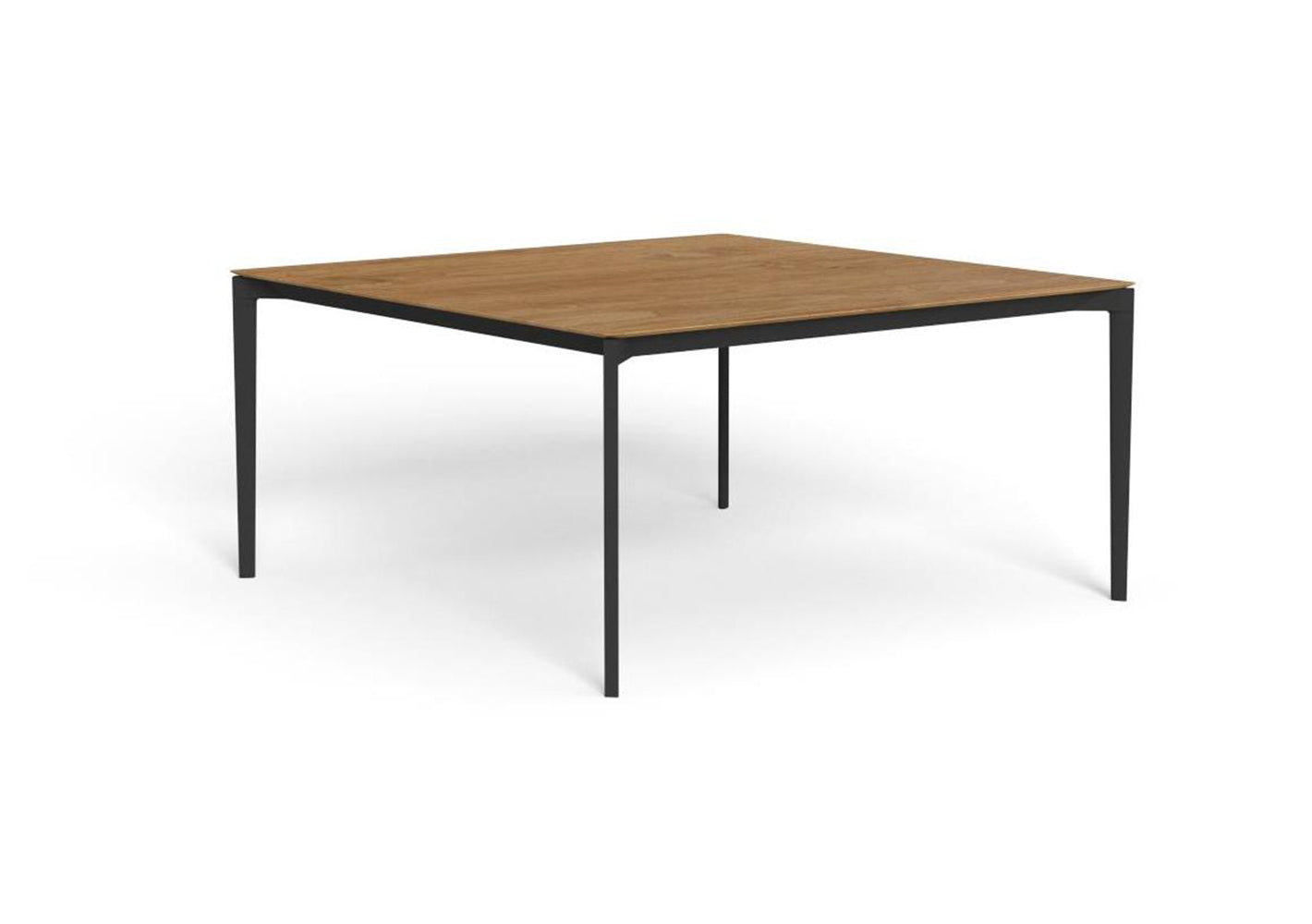 Finish - Graphite Frame Natural Teak Top