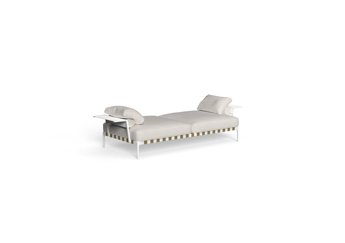 Finish - White Frame White Beige Cushions