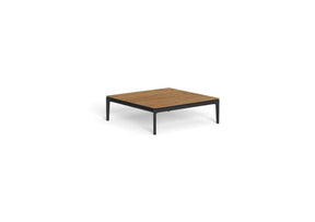 Finish - Graphite Frame Natural Teak Top