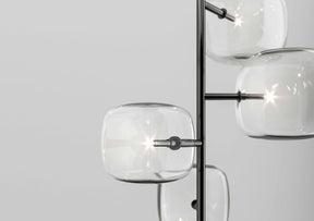 Hyperion Chandelier w/ 4 Glass Cubes