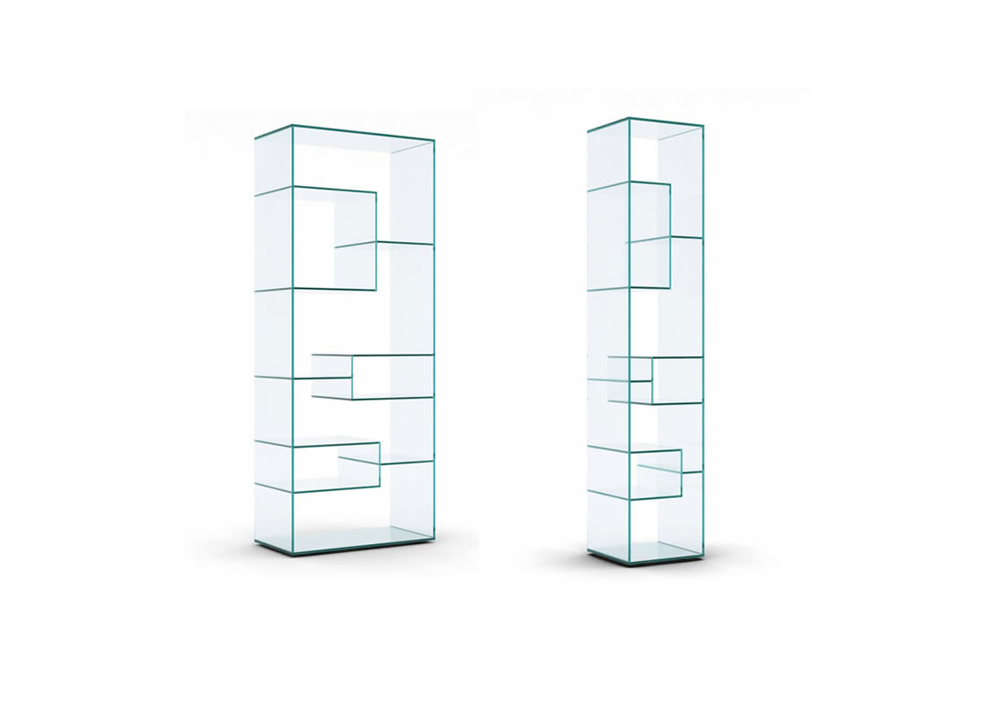 Liber Glass Bookcases/Display Cabinets A-B-D