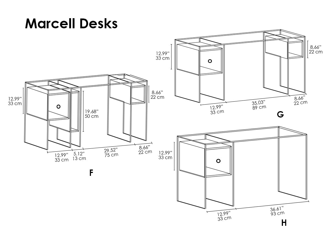 Marcell Office Desks