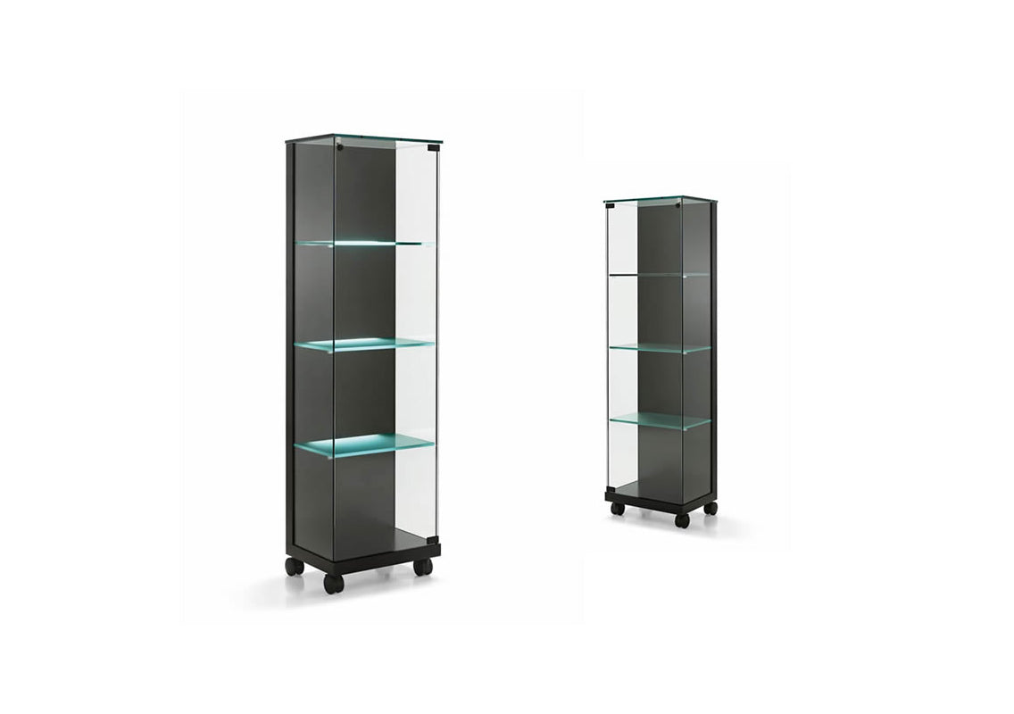 Medora Display Cabinet On Casters