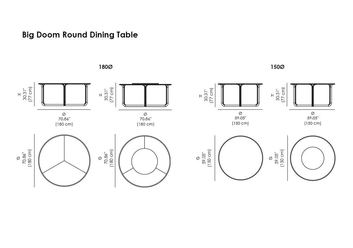 Big Doom Round Dining Table