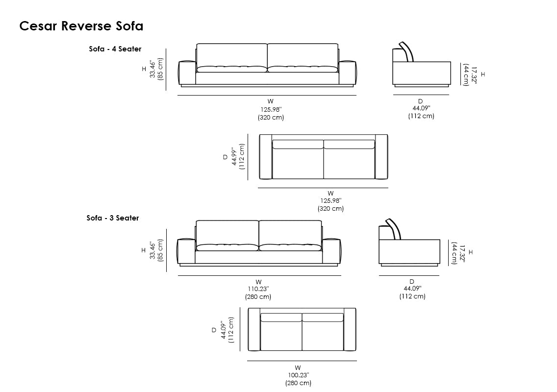 Cesar Reverse Sofa